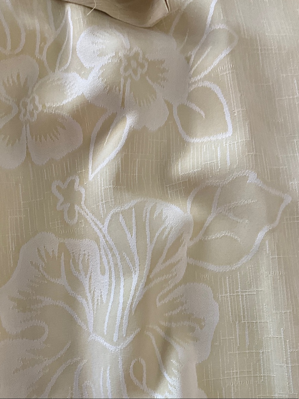 Tommy Bahama Pale Yellow Floral Short Sleeve Camp Shirt - Picture 3 of 4